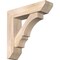 Ekena Millwork Balboa Slat Smooth Bracket w/ Offset Brace, Douglas Fir, 7 1/2"W x 30"D x 30"H BKT0806X30X30BOA06SDF - alternate 1